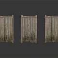 Three Vintage Wooden Storage Crates With Open Doors And Rustic Design