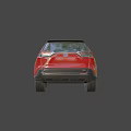 Red SUV With Black Roof And Modern Exterior Design Featuring Black Wheels
