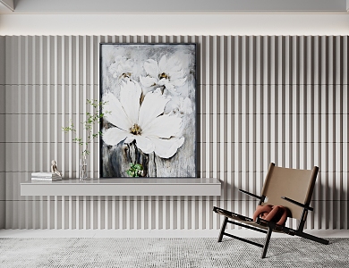 Modern Plant Painting Decorative Painting Hanging Painting 3d model