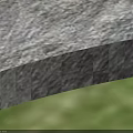 Gray Stone Garden Path Paving Winding Through Green Grass Forming Natural Walkway