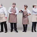 Modern Multiplayer Character Chef 3d model