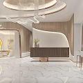 Modern Beauty Hair Salon Interior With Comfortable Chairs Mirrors Wooden Decor And Soft Lighting Fixtures