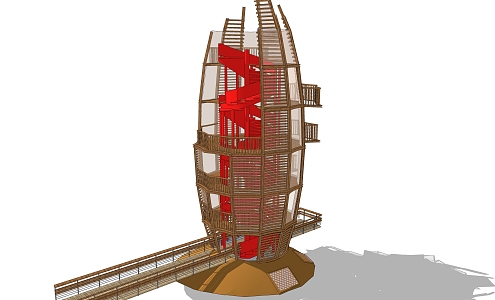 Modern Watchtower 3d model