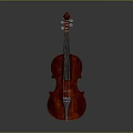 High Quality Red Wooden Violin With Classic Handcrafted Design Features