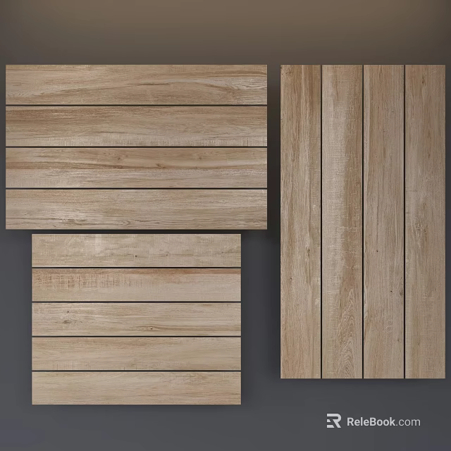 Light Wooden Flooring Planks In Horizontal Vertical Layout With Natural Texture For Home Interiors 3d model 