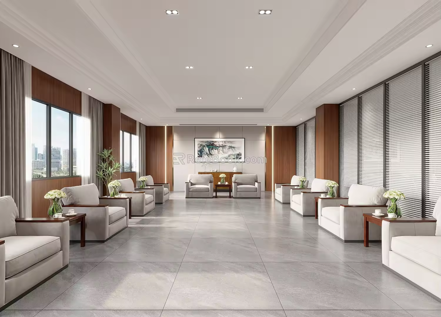 Modern Reception Room Government Reception Room 3d model
