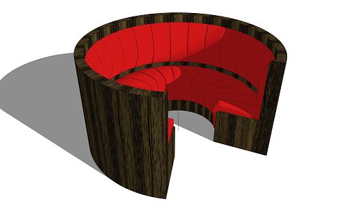 Modern Card Seat Round Card Seat 3d model