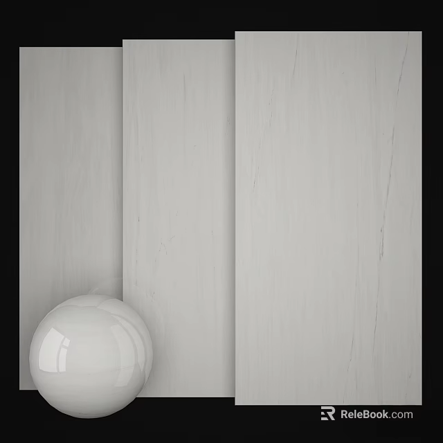 White Spherical Component With Smooth Surface On Light Wooden Wall Background 3d model 