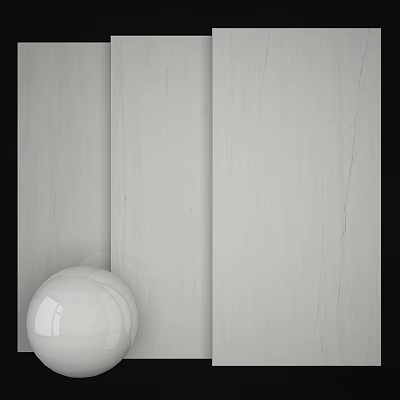 White Spherical Component With Smooth Surface On Light Wooden Wall Background 3d model