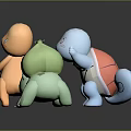 Cute Playful Pokemon Toy Figures Featuring Charmander Squirtle Bulbasaur In Vibrant Colors