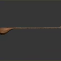 Traditional Handcrafted Wooden String Instrument for Household Use with Long Neck and Round Resonant Body