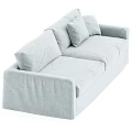 Sixpenny fabric double sofa 3d model