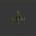 Gray Multi Engine Spacecraft With Advanced Complex Structure For Cosmic Missions