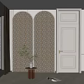 Jianou swing door and window combination 3d model