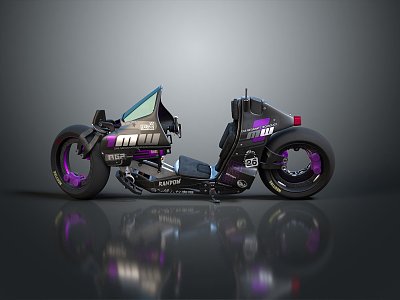 Motorcycle Two-wheeled Motorcycle Cross-country Motorcycle Road Race Motorcycle Motor Vehicle Transport 3d model