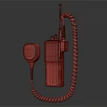 Professional Digital Walkie Talkie With Antenna Coiled Cord And Microphone