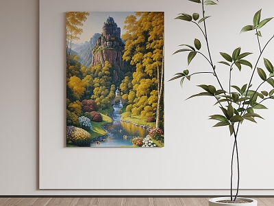 Modern Landscape Painting Decorative Painting model