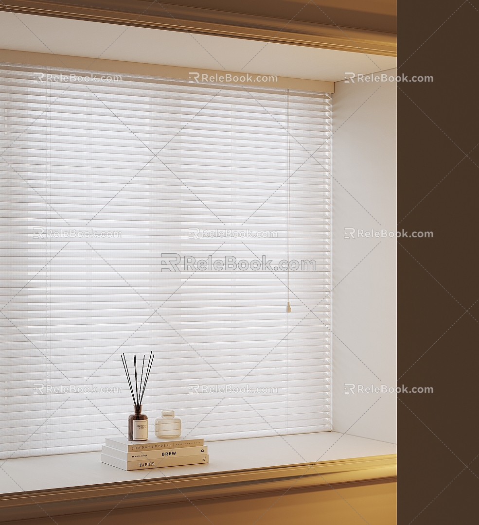 Curtain Screen Window Blinds Dream Curtain Shangri-La Curtain Curtain 3d model