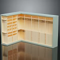 Practical Corner Wardrobe Storage Solution With Multiple Shelves Hanging Rods And Drawers