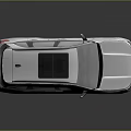 Modern Silver SUV With Sleek Exterior Design Black Wheels And Roof Panel
