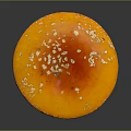 Fresh Orange Red Cap Vegetable Mushroom With White Spots And White Stem 3d model