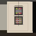 Colorful Abstract Paintings With Intricate Patterns Framed In Black Hanging On Light Wall