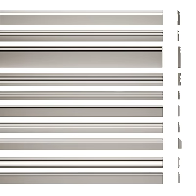 Minimalist Horizontal Lines Design With Neutral Tones And Orderly Arrangement 3d model