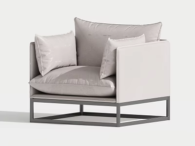 Modern Single Sofa Single Chair Leisure Chair 3d model