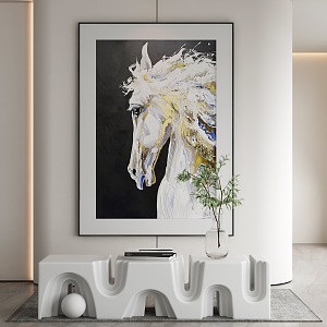 Modern Animal Painting Decorative Painting 3d model