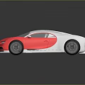 Modern Pink And White Luxury Super Car With Streamlined Body And Reflective Surface