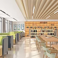 Modern Library 3d model