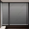 Black Venetian Blinds For Modern Window With Adjustable Light Control Design 3d model