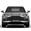 Aston Martin Grey SUV With Modern Luxury Sporty Sleek Design And Alloy Wheels