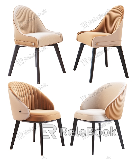 Modern dining chair dining chair combination model