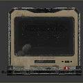 Rugged Portable Laptop With Map Display Screen And Red Control Panel Buttons