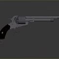 Detailed Classic Revolver With Wooden Grip Metal Body Vintage Design And Reflection On Dark Background