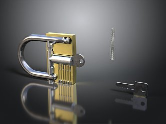 Lock head padlock pin padlock blade padlock magnetic padlock bucket lock pin door lock mortise lock 3d model