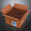 Logistics box express box parcel box carton goods box goods box garbage box 3d model