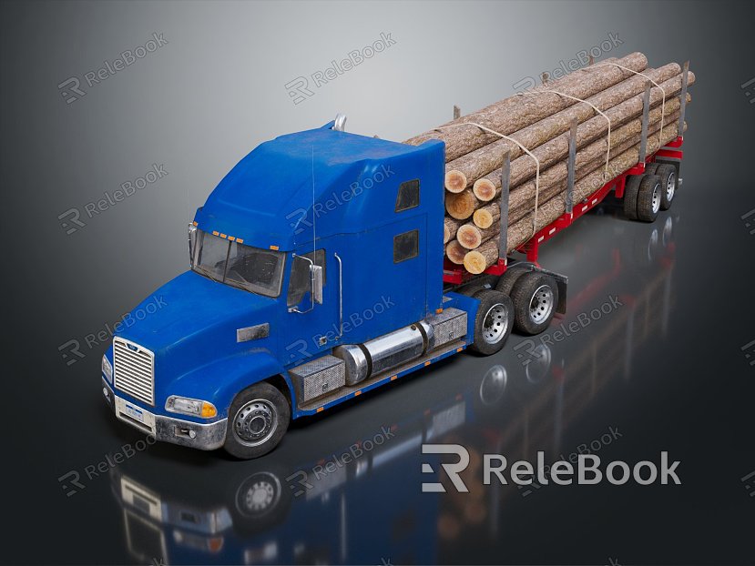 Modern truck wooden truck model