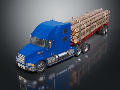 Modern truck wooden truck model