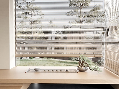 Japanese venetian blinds 3d model