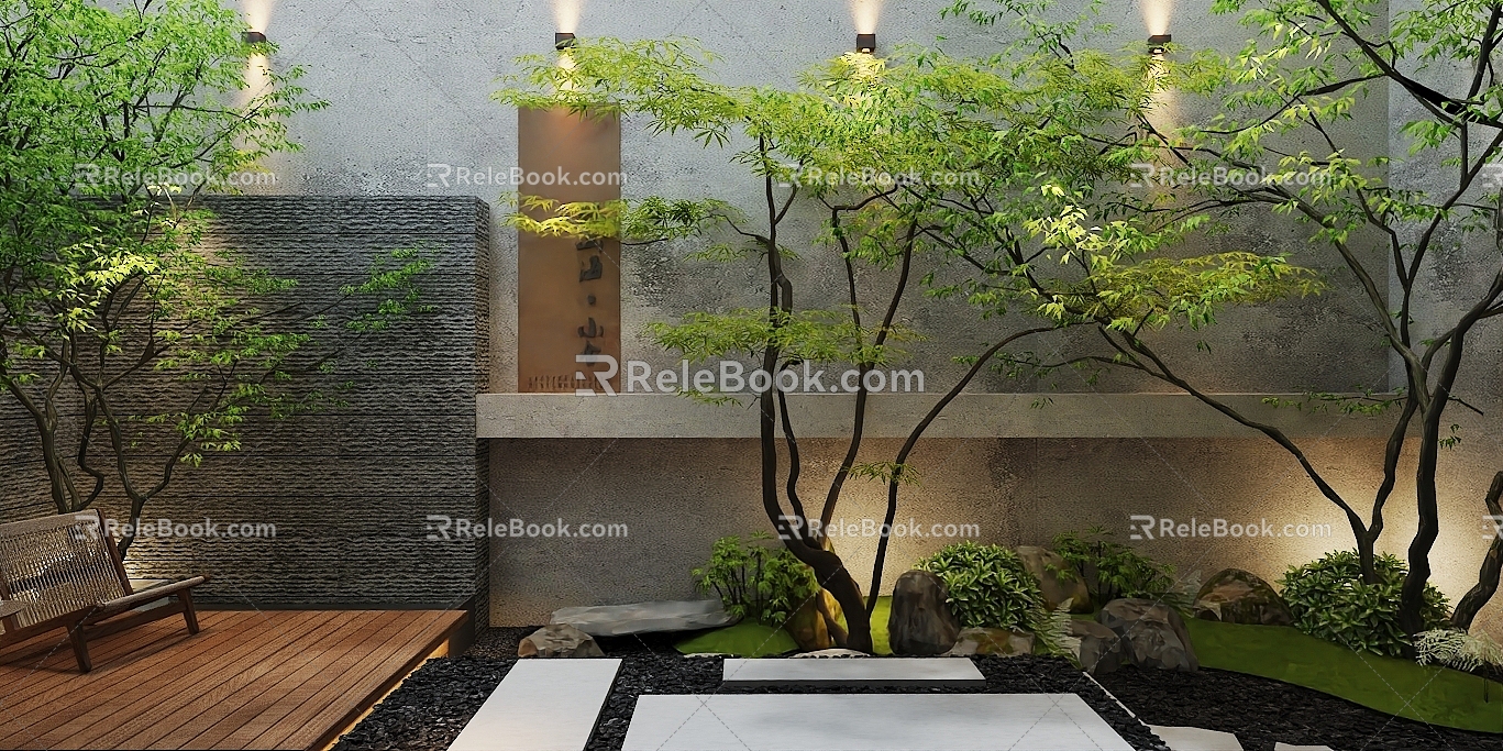 Modern Landscape Garden 3d model