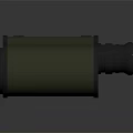 Green Binoculars With Black Accents And Round Glass Lenses Design