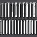 European Roman Column 3d model
