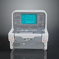 Portable Medical Monitor With Green Waveform Screen And Control Panel Features