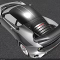 Lotus White Sports Car With Black Roof Sleek Design And Aerodynamic Features