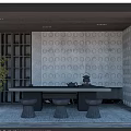 Quiet Tea Room 3d model