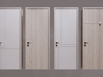 Modern swing door 3d model