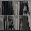 Modern Stylish Curtains With Multiple Colors Soft Fabric And Pleated Design