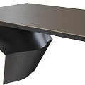 Modern Dining Table With Unique Geometric Legs And Sleek Wooden Top Design